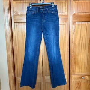 LONDONJEAN Women's Dark Blue Flare Jeans